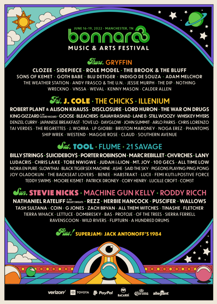 Bonnaroo Returns in 2022 with Lineup Legends J.Cole, Train, Stevie Nicks & More