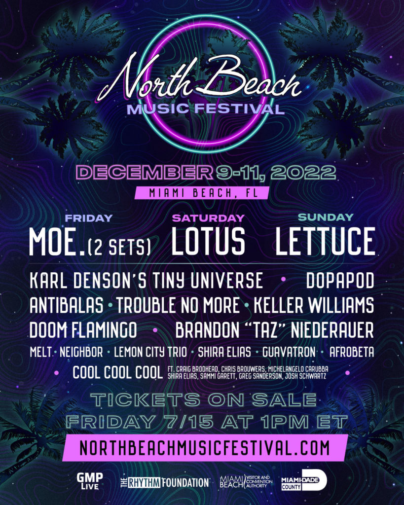 Expanded North Beach Music Festival Hits Miami Beach December 9th-11th, 2022
