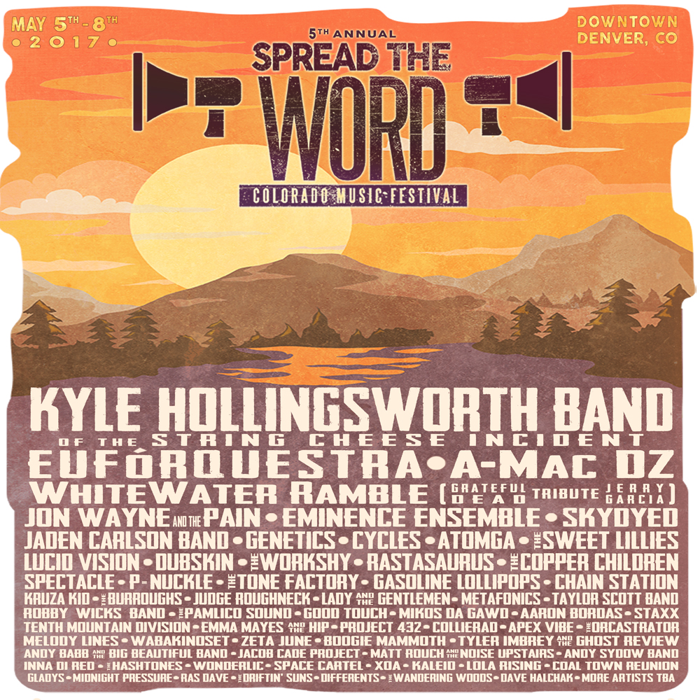 Spread The Word Festival in Denver May 5-8, 2017