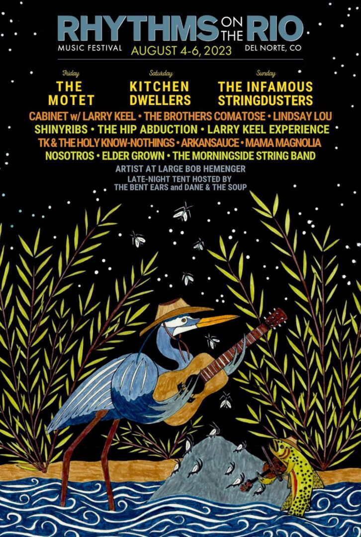 Rhythms on The Rio Music Festival Returns to Del Norte, Colorado – August 4-6
