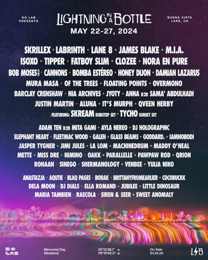 Spark Creativity and Connection at the 2024 Lightning in a Bottle Festival
