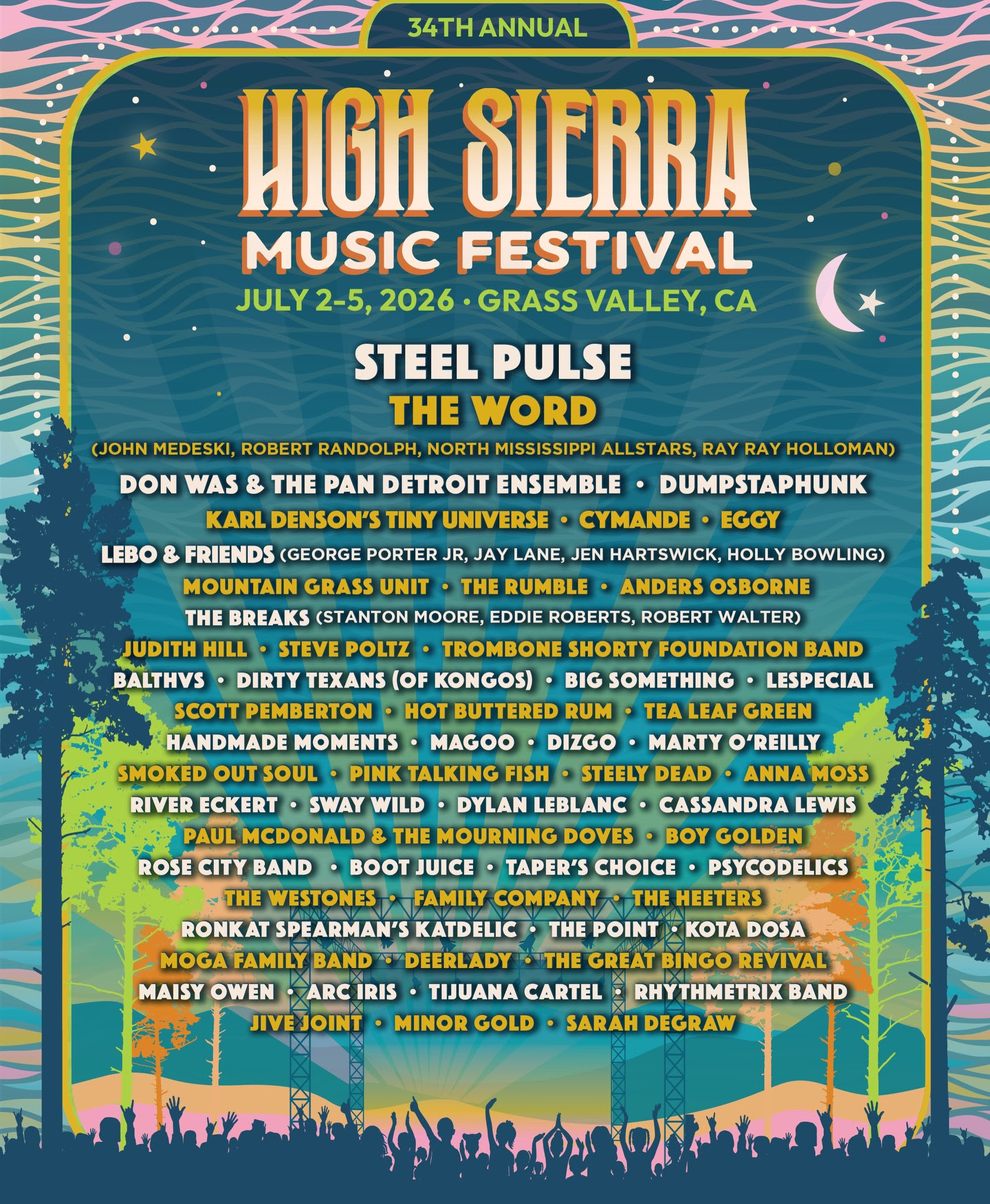 Your Guide to the 2026 High Sierra Music Festival