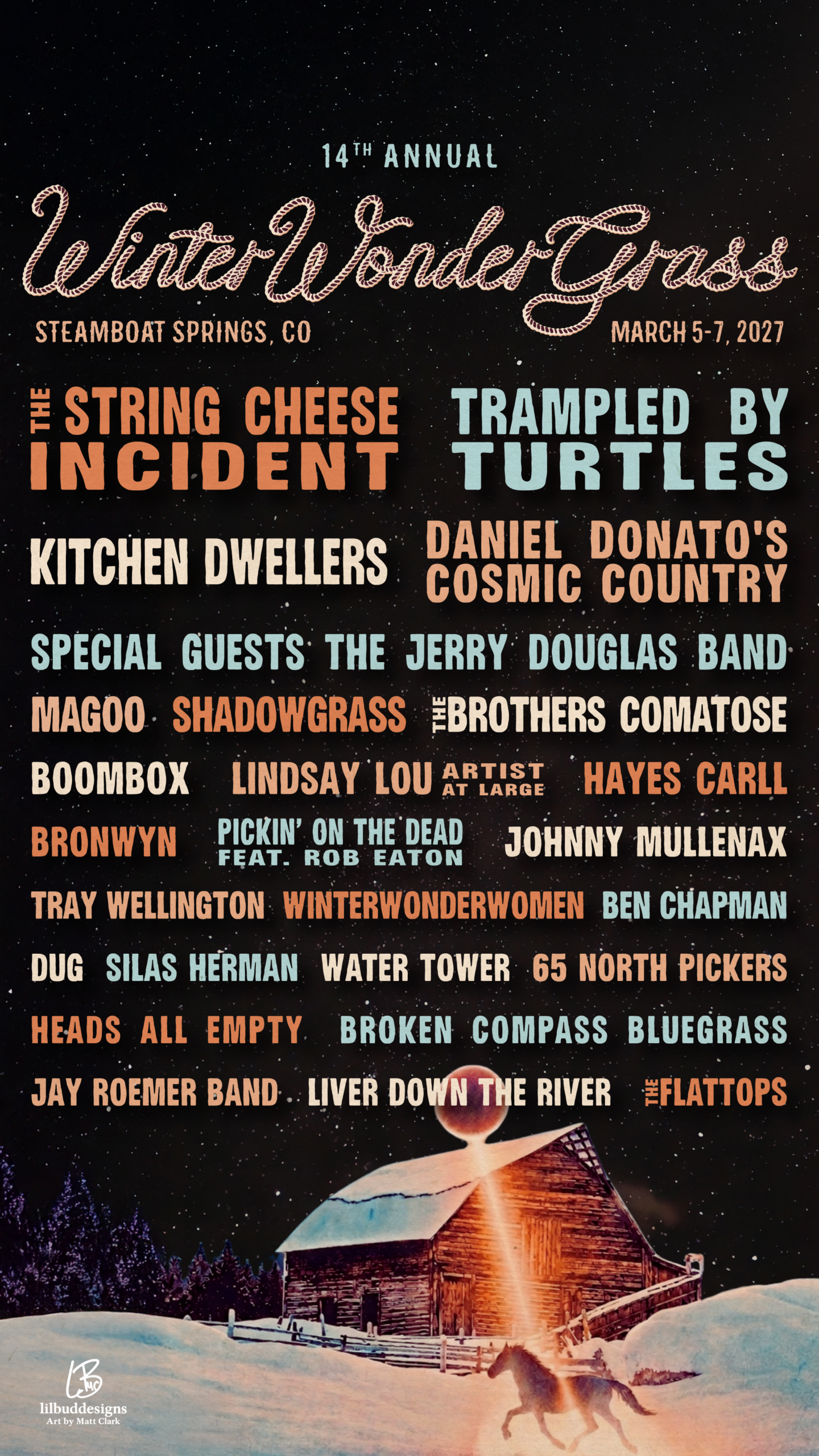 WinterWonderGrass 2027: Music, Brews & Mountain Views in Steamboat, CO